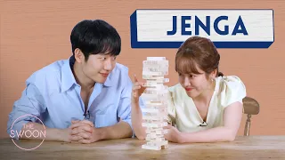 Han Ji-min and Jung Hae-in play Jenga [ENG SUB]