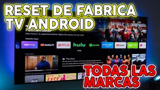 Restaurar de Fabrica Televisores Android cualquier marca