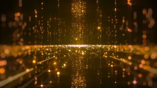 Golden 3D Arena ║ Glowing Sparks - Beautiful Edits Overlay ║ Relaxation & Meditation