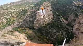 Rope Jump 220 meters | Limonlu Mersin Turkey | Роуп Джампинг | Прыжки с веревкой | Турция