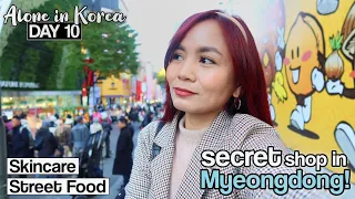 Shopping & Street Food in MYEONGDONG, KOREA! ✨