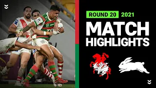Dragons v Rabbitohs Match Highlights | Round 20, 2021 | Telstra Premiership | NRL