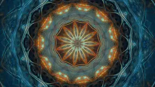 Splendor of Color Kaleidoscope Video v1.6 (Calming Fractal Flame Meditation with Cool Ambient Music)