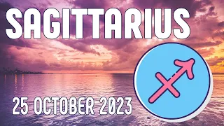 Sagittarius ♐ 🤩 𝐘𝐨𝐮𝐫 𝐋𝐮𝐜𝐤𝐲 𝐃𝐚𝐲 🌞 Horoscope For Today October 25, 2023 | Tarot