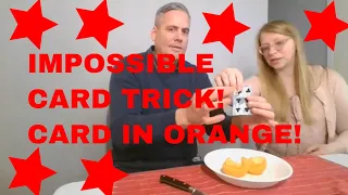 Impossible Card Trick - Card in Orange - Live Performance!