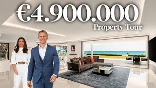 Touring a €4.900.000 Stylish Waterfront Modern Apartment in Marbella | Drumelia Tour