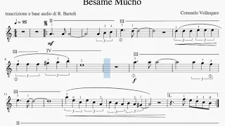 Bèsame Mucho - Score with lead guitar and backing track