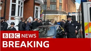 Footage shows Julian Assange being dragged from the Ecuadorian embassy - BBC News