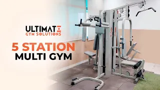 Complete Body Workout Home Gym | 5 Station Multi Gym | Ultimate Gym Solutions - Abhishek Gagneja