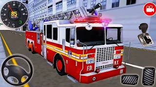 Real Fire Truck Driving Simulator New Fire Fighting Fireman's Daily Job Android GamePlay Fireman