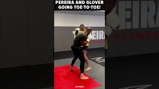 Alex Pereira and Glover Teixeira going toe-to-toe in sparring