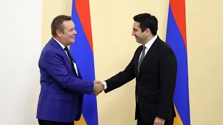 Ալեն Սիմոնյանն ընդունել է Բելգիա-Հայաստան բարեկամական խմբի ղեկավարի գլխավորած պատվիրակությանը