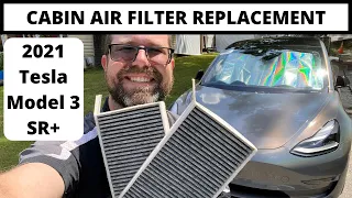 IT'S EASY! 2021 Model 3 SR+ Cabin Air Filter Replacement