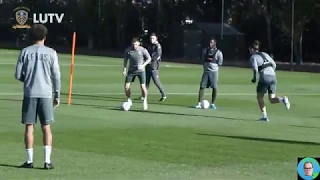 Entrenamiento Marcelo Bielsa - Rutina ofensiva: Triangulaciones