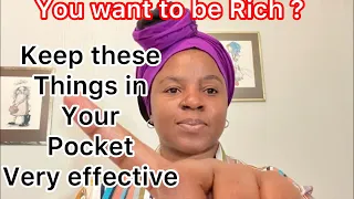 You want to be Rich ?! Keep these things in your pocket or wallet - very important