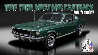 1967 Ford Mustang Fastback Bullitt Tribute Start Up Walk Around Presentation