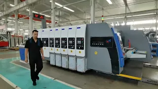 ▶Today's Fresh Testing Video of model 922 flexo printer die cutter slotter machine #packaging  #box