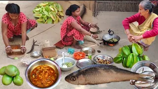 farish fish curry|| village wife cooking fish curry totally village style