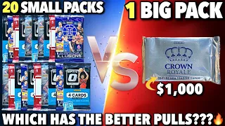 1 BIG PACK VS 20 SMALL PACKS... WHICH IS BETTER? (SICK HITS! 🔥)
