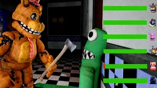 [SFM FNaF] Rainbow Friends & Boxy Boo vs Withered Melodies WITH Healthbars