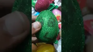 New Colored Glitter Kinder Joy Surprise Eggs 🍫🍪🍫 ASMR #Shorts 100