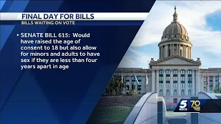 Bills waiting on vote on final day to vote on legislation