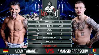 Akam Tarageh Vs. Amansio Paraschiv - | MFC K1 Match Full Fight | December 2019