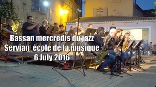 live big band concert performance Bassan mercredis du jazz Servian école de musique 6 July 2016 07