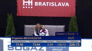 Ondrej Nepela Trophy 2017 - Evgenia MEDVEDEVA - FP - 21.09.2017