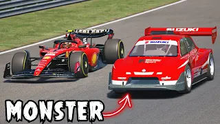 Pikes Peak Cars are FASTER than F1? | Ferrari F1 SF-23 VS "THE MONSTER" Suzuki Escudo