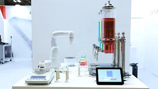 【FOOMA JAPAN 2023】Automated mixing using AI liquid weighing skill