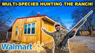 MULTI-SPECIES Hunting with Walmart’s CHEAPEST Gun!!! (Catch Clean Cook)