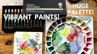 Paint & Palette Review! Paul Ruben's 4th Gen Watercolour Paint & MEEDEN 32 Well Porcelain Palette