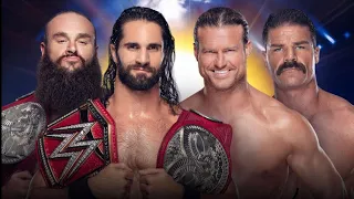 FULL MATCH : Dolph Ziggler & Bobby Roode Vs Seth Rollins & Braun Strowman - Clash Of Champions 2019