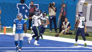 Tyler Lockett and Doug Baldwin Hit by pitch TD celebration