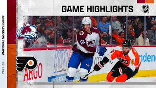 Avalanche @ Flyers 12/5 | NHL Highlights 2022