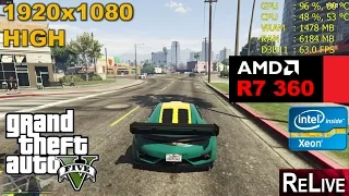 R7 360 | GTA V - 1080p High Settings - Recorded with AMD RELIVE