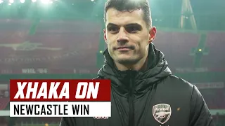 'Aubameyang deserves the goal'' | Granit Xhaka on Arsenal 2-0 Newcastle | Emirates FA Cup