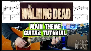 The Walking Dead Main Theme Song Guitar Tutorial Lesson