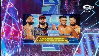 The Usos Vs Angel Garza & Humberto Carrillo - WWE Smackdown 08/07/2022 (En Español)