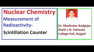 Measurement of Radioactivity, Scintillation Counter