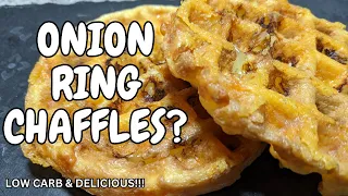 Crunchy Onion Ring Chaffles: A Fun Twist On A Classic Dish! #chaffle #keto #ketovore #lowcarb