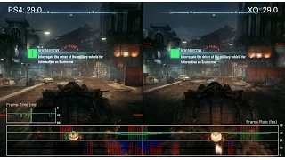 Batman: Arkham Knight PS4 vs Xbox One Frame-Rate Test