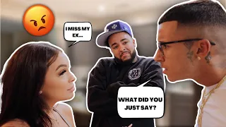 Telling My BOYFRIEND "I MISS MY EX" PRANK *DIDN'T END WELL*