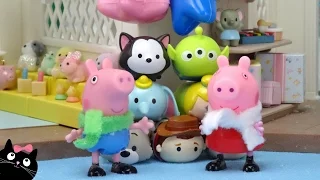 Peppa Pig en la Casa de la Nieve Calico Critters - Va a la Feria del Mercado de Navidad de Playmobil