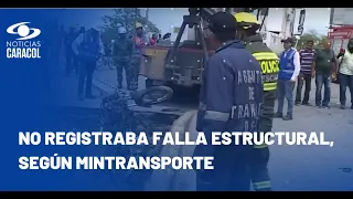 ¿Por qué se produjo el colapso del puente vehicular en la vía Barranquilla-Soledad?