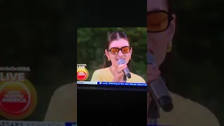 Lorde performing California on Good Morning America