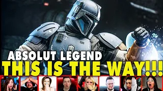 Reactors Reaction To Paz Vizsla Heroism On The Mandalorian Season 3 Episode 7 | Mixed Reactions