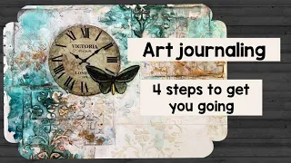 Art journaling - 4 steps to get you going