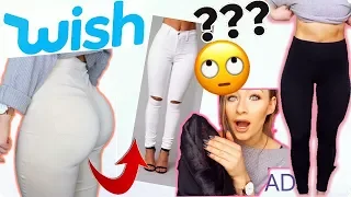 TESTING $7 WISH JEANS & LEGGINGS... "JEANS" REALLY?!